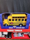 The Chevron Cars Lot Of  3  Sally School Bus Travis Tanker Cary Carrier Nib