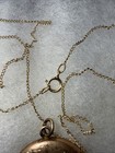 Necklace Locket Victorian Paste 100 Years Old Gold Filled Antique 19    Gf Chain