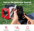 Watt Dual Fuel Inverter Generator With Bluetooth   Control Start And Display