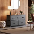 Wlive Dresser For 11 81 d X 39 37 w X 21 65 h  Dark Gray 