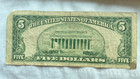 1953 Series A  5 Five Dollar Silver Certificate Blue Seal