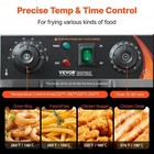Vevor Commercial Electric Deep Fryer Upgrade Dual Tank 19 Qt 3500w With Baskets