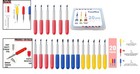 Cricut 20 Pcs Blade Replacement Set - Fine  Standard   Deep Cut For All Projects