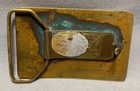 Vintage Belt Buckle  Ampersand Brass  Kalamazoo Michigan  Scenic  Flying Eagle