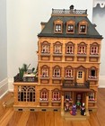 Furnished Playmobil Victorian Mansion With Three Floors Plus Attic