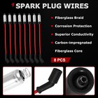 8 Pack Uf413 Square Ignition Coil   Spark Plug Wire For Chevy Gmc 4 8l 5 3l 6 0l