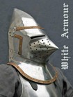 Medieval Bascinet Pig Face Battle Ready Hounskull Klappvisor Reeproduce Helmet 