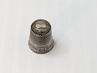 Vintage Treasured Keepsake Pewter Thimble Plains Georgia Souvenir Peanut