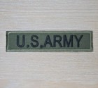 Us Army Green Tab Military Uniform Costume Forest Tactical Iron On Patch 