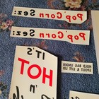 Vintage Popcorn Machine Unused Machine Decals   y6 