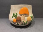 Vtg 1978 Arnels Ceramic Mushroom Hanging Planter Retro 70s Kitsch Signed