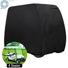 Waterproof Golf Cart Black Storage Cover 4 Passenger For Ezgo Club Car Yamaha Us