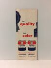 Vintage Texolite Standard Paint Advertising Brochure -- Paint Samples --  rare 