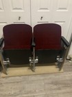 Vintage Movie Theatre Chair 1947   Clova Theatre  Surrey B c  Canada Red Velvet