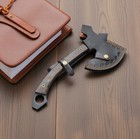 Battle Ready Tactical High Carbon Steel Blackout Combat Tomahawk Axe With Sheath