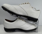 Footjoy Icon Men   s Golf Shoes White Leather Brown Croc Lizard Print Size 11 W