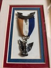 Framed Bsa Eagle Scout Medal Sterling And Documents Boy Scouts 1972  Epic Peice 