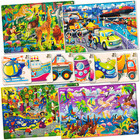 Quokka     4x60 Piece Wooden Puzzles For Kids Ages 4-6     Cars Ships And Animals