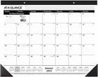 2025 Desk Calendar  Large 21 75 x17  Monthly Pad With Ruled Blocks Free Shipping