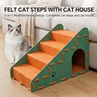 4 Step Ramp Stairs For Sofa   Chair Nonslip Sturdy Pet Steps Dogs Cats
