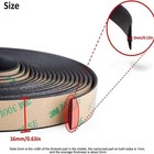 16ft 5m Windshield Seal Weather Stripping Rubber Sealing Strip Trim Cover