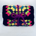 Handmade Crochet Book Sleeve   Velvet Bookmark Gift Set Book Lovers Fully Lined