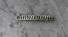 New Navajo By D Benally Hair Barrette Sterling   17 Mojave Turquoise Gems 3 Inch