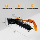 Hydraulic Skidsteer Trencher Skid Steer Attachment Bobcat-cat-case-john Deere