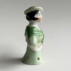 Vintage Antique Porcelain Half Doll Pin Cushion Topper 3    Made In Japan