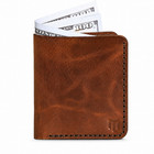 Men s Rfid Blocking Handmade Cowhide Leather Card Holder Bifold Brown Wallet Us
