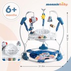 Baby Activity Center  Infant Jumper With Music  3 Heights Space Tiger  Blue