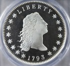 1793 Flowing Hair 1oz Silver Dollar Ms69 Dcam  1 Dan Carr Moonlight Mint Ase O s