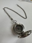 Nautical Vintage Compass Brass Military Pocket Compass With Lid Silver
