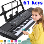 61 Key Music Electronic Keyboard Electric Digital Piano Organ W  Stand   Mic