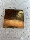 Vintage Gold Tone Powder Compact Square Art Deco Makeup Case Mirror And Puff