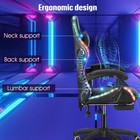 Racing Speaker Led Pro Light With Chair Rgb Chair W  Ergonomic Gaming Bluetooth