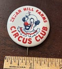 Cedar Hill Farms Circus Club  Pinback Button 1 5 In Dia Backing Paper  Clown
