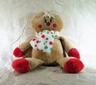Gingerbread Three 9-inch Plush Toy Ornaments Christmas Holiday Dan Dee Brand