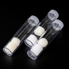  10  Round Clear Plastic  penny Cent  Size Coin Storage Tube Holders Screw On Li