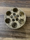 Vintage Vanity Lipstick Holder Hollywood Regency Brass Gold Ornate Footed