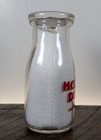 Half Pint Holzer Dairy Valparaiso In Ind Indiana Pyro Milk Bottle 1946