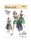 Butterick Pattern B6939 Vintage Retro 50 s Playsuit Romper Blouse Short Skirt Ff