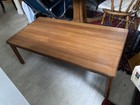 Mid Century Modern Made In Denmark Solid Teak Wood Coffee Table Danish Vintage