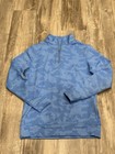 Peter Millar Youth Perth 1 4 Zip Pullover  Liberty Blue Camo Size Small  7-8 