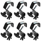6 Pack Black Small Truss Clamps Fits 1 -1 18  Od Tube  Dj Stage Light C Clamp   