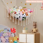 Toy Hammock Net Corner Room Decor Stuffed Animal Storage Hammock Net