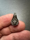 Tibetan Thogchag Meteorite Iron Green Tara Pendant Clip   Antique Style Himalay