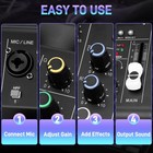 6-channel Audio Mixer Dj Console For Beginners Podcast 48v Phantom Power Dsp
