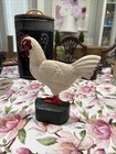 Vintage Cast Iron Rooster Door Stop 8 1 2  Tall Farmhouse Decor Country Home