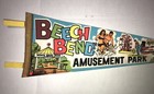 Vintage Beech Bend Amusement Park Bowling Green Ky 70s Souvenir Felt Pennant